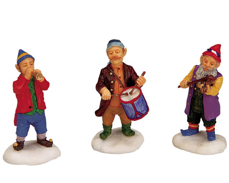 lemax-musicians-duo-de-musiciens-pour-village-miniature image 1