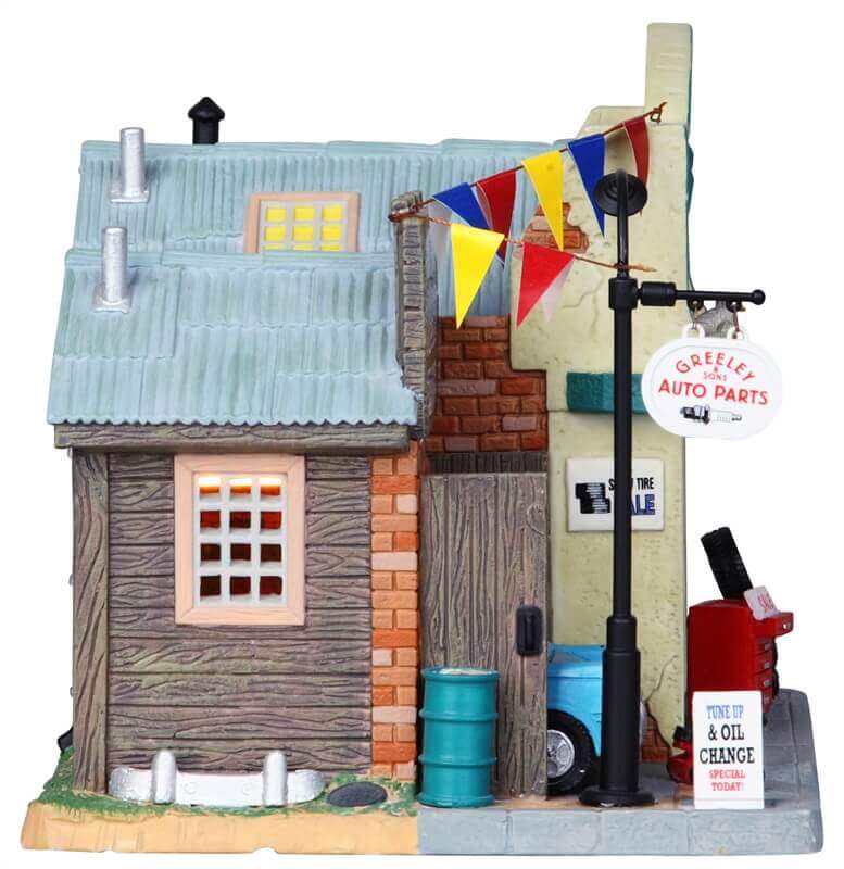 lemax-greeley-sons-auto-parts-b-timent-miniature-village-de-no-l image 2