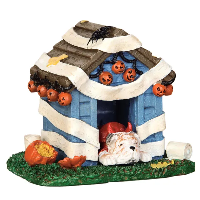 lemax-tricked-out-doghouse-figurine-miniature-de-collection-spooky-town image 1