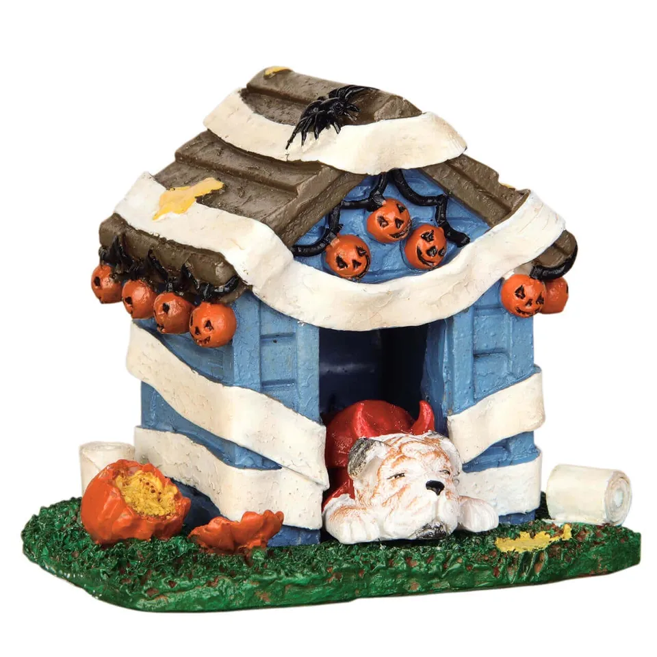 lemax-tricked-out-doghouse-figurine-miniature-de-collection-spooky-town image 1