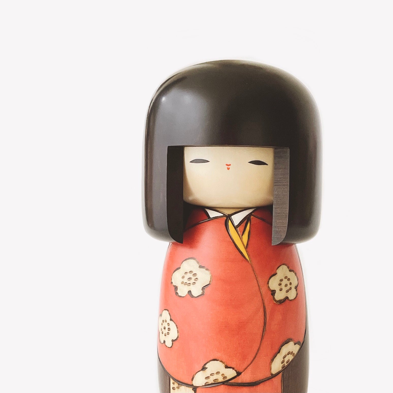 usaburo-kokeshi-k-jitsu-red-s-poup-e-miniature-artisanale-130-mm image 5