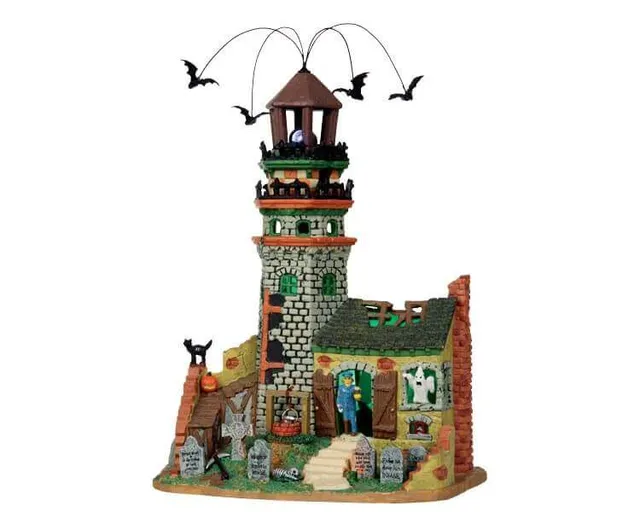 lemax-the-lighthouse-ruins-b-timent-miniature-spooky-town image 1