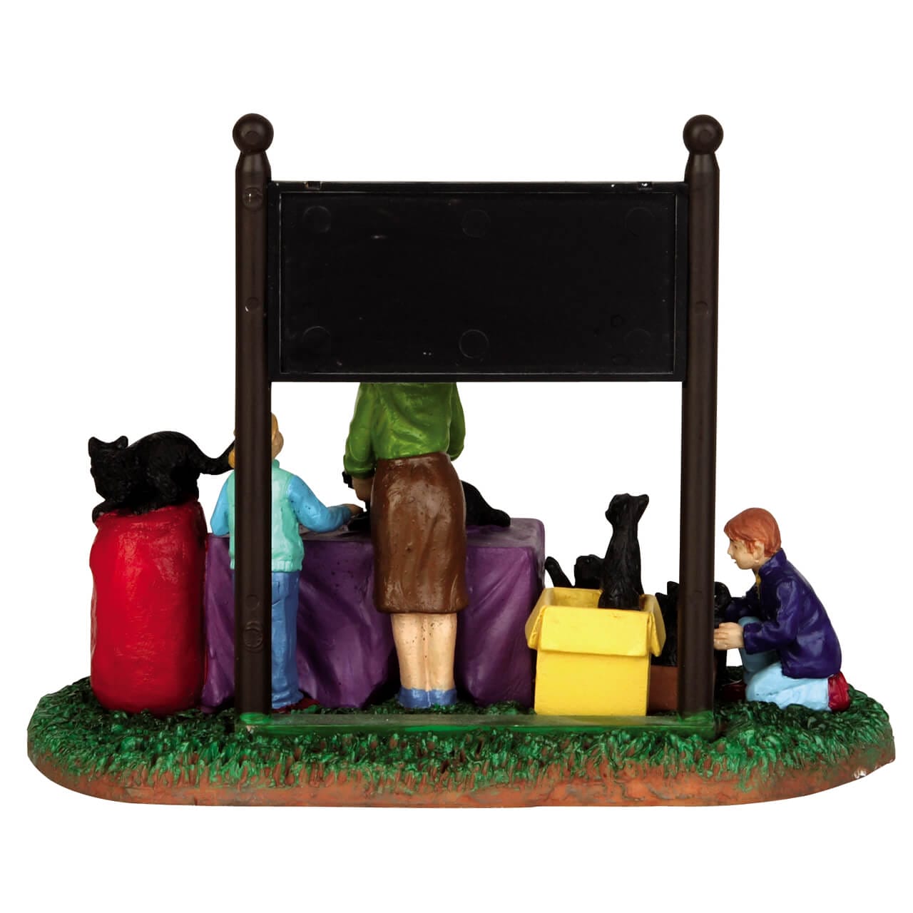 lemax-black-cat-adoption-figurine-spooky-town-miniature image 3