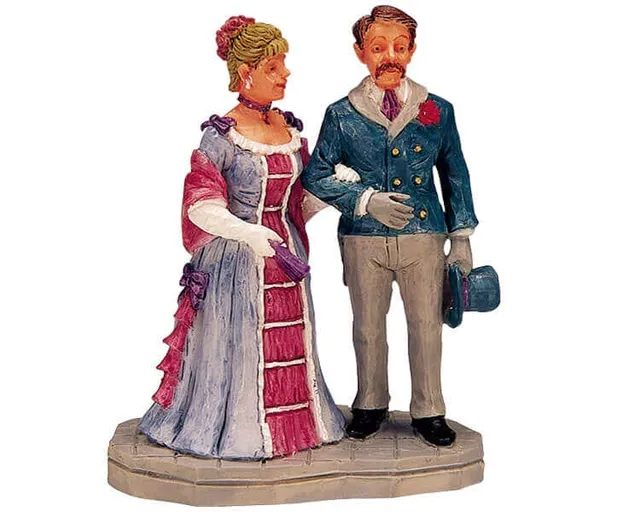 lemax-ballroom-couple-figurine-couple-de-danseurs-miniature image 1