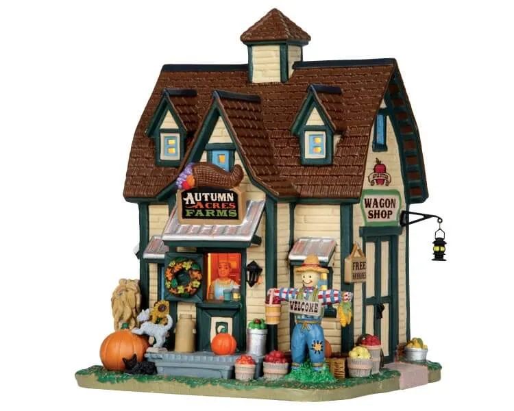 lemax-autumn-acres-farms-b-timent-miniature-ferme image 1