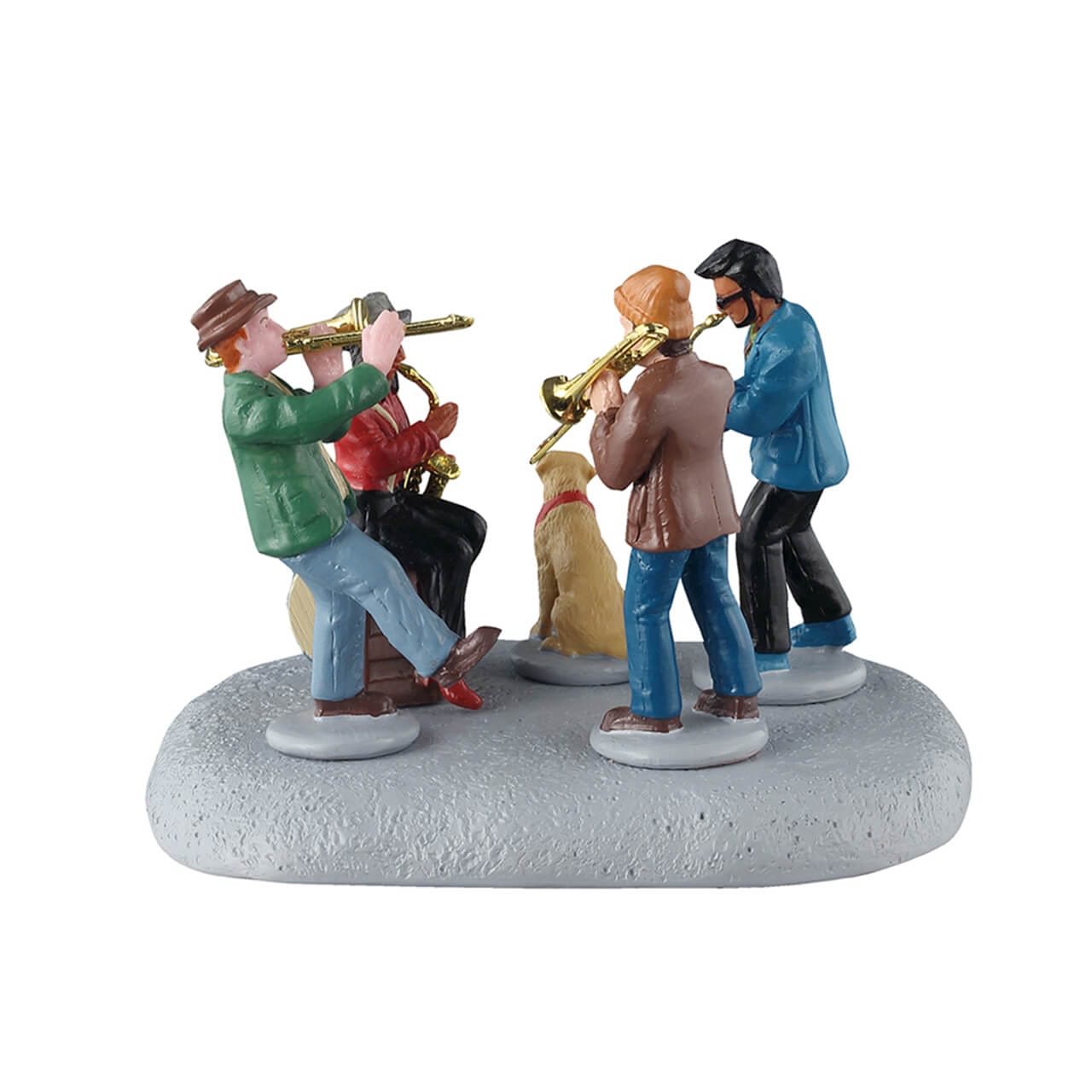lemax-small-jazz-band-figurine-quartet-jazz-avec-chien-caddington image 4