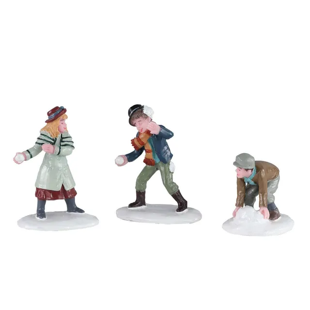 lemax-snowball-skirmish-figurines-bataille-de-boules-de-neige image 1