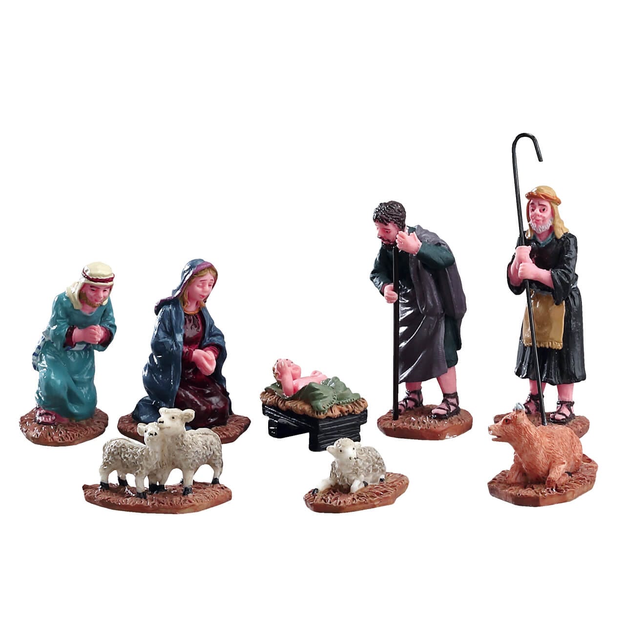 lemax-nativity-figurines-set-of-8-cr-che-miniature-no-l-lot-8-pi-ces image 1