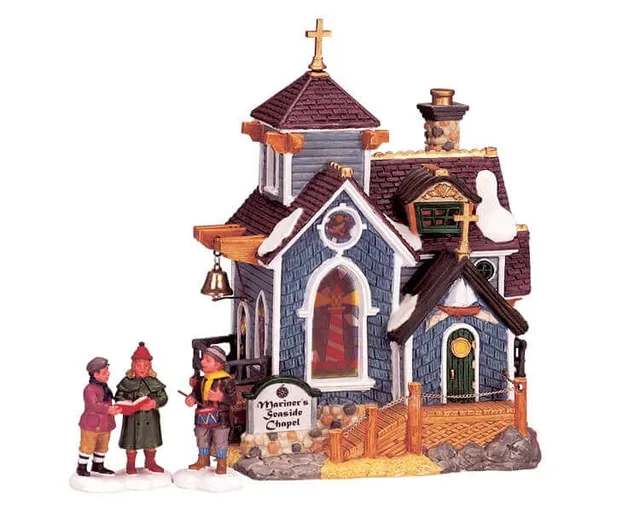 lemax-mariner-s-seaside-chapel-chapelle-miniature-bord-de-mer image 1