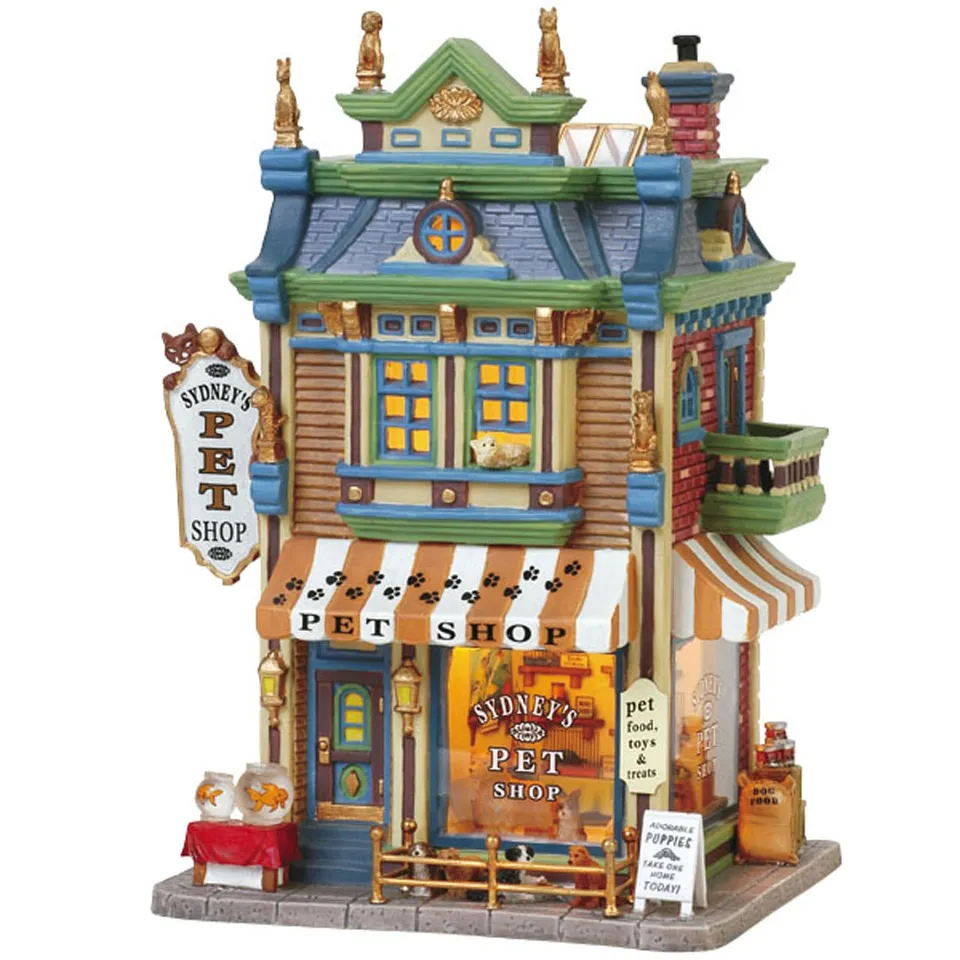 lemax-sydney-s-pet-shop-animalerie-miniature-de-village image 1