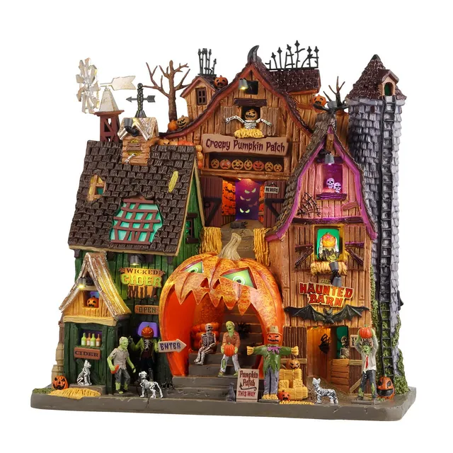 lemax-creepy-pumpkin-patch-d-cor-miniature-spooky-town image 1