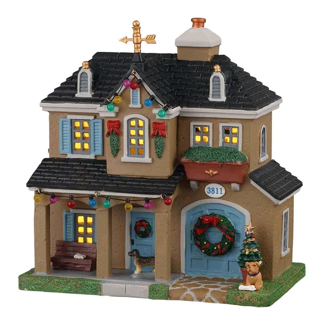 lemax-foster-residence-maison-miniature-illumin-e-caddington-village image 1