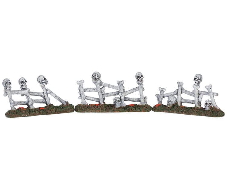 lemax-bone-fence-barri-re-miniature-village-spooky-town image 1