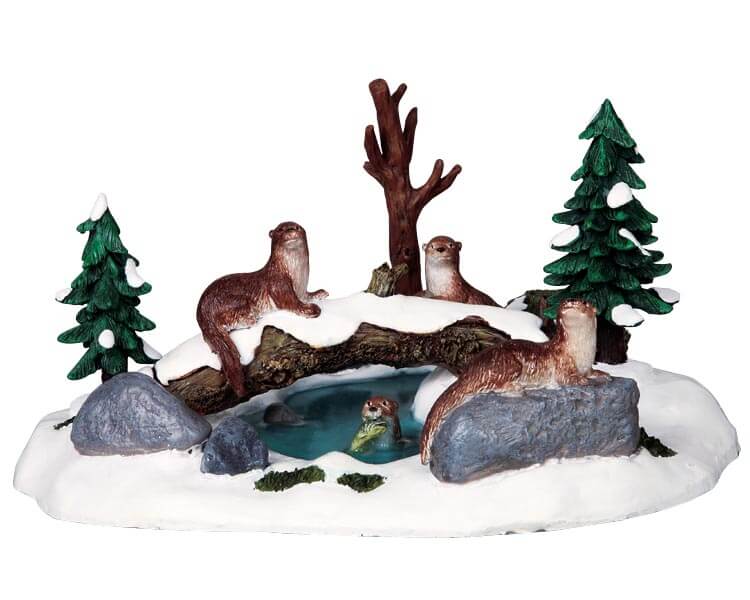 lemax-otters-figurines-loutres-miniatures image 1