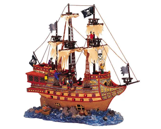 lemax-haunted-galleon-bateau-fant-me-lumineux-spooky-town image 1