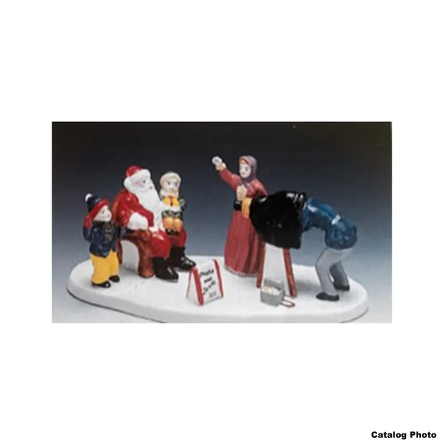 lemax-photo-with-santa-figurine-miniature-photo-avec-p-re-no-l image 1