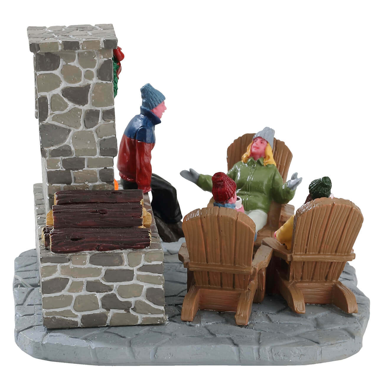 lemax-outdoor-fireplace-chemin-e-ext-rieure-miniature-village image 4
