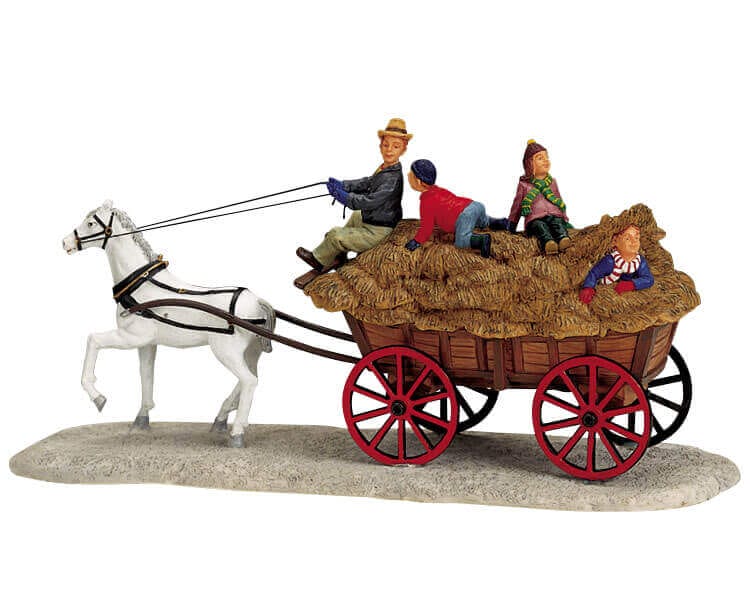 lemax-holiday-hayride-figurine-miniature-balade-en-charrette image 2