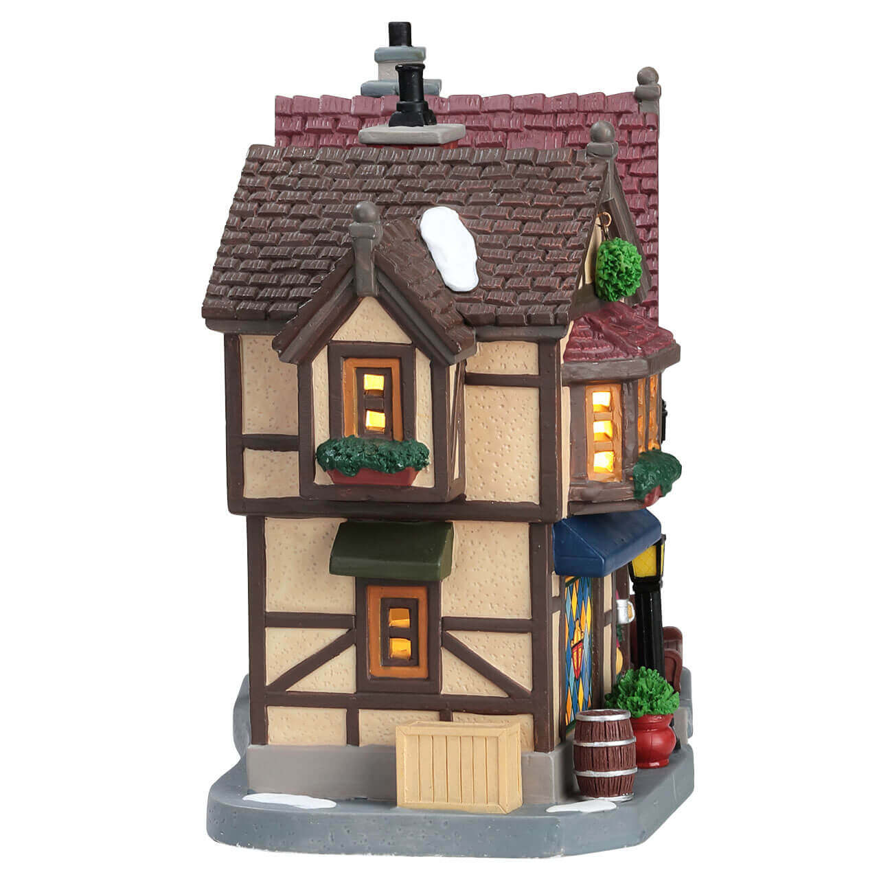 lemax-the-golden-hare-tavern-taverne-miniature-de-collection image 3