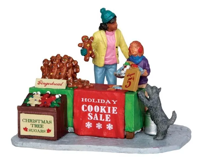 lemax-holiday-cookie-sale-figurine-miniature-de-collection-march-de-no-l image 1
