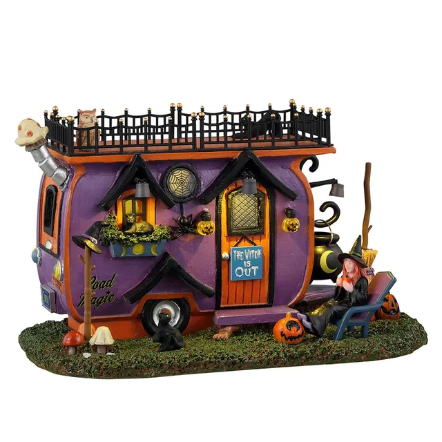 lemax-witch-vanlife-road-magic-figurine-spooky-town image 1