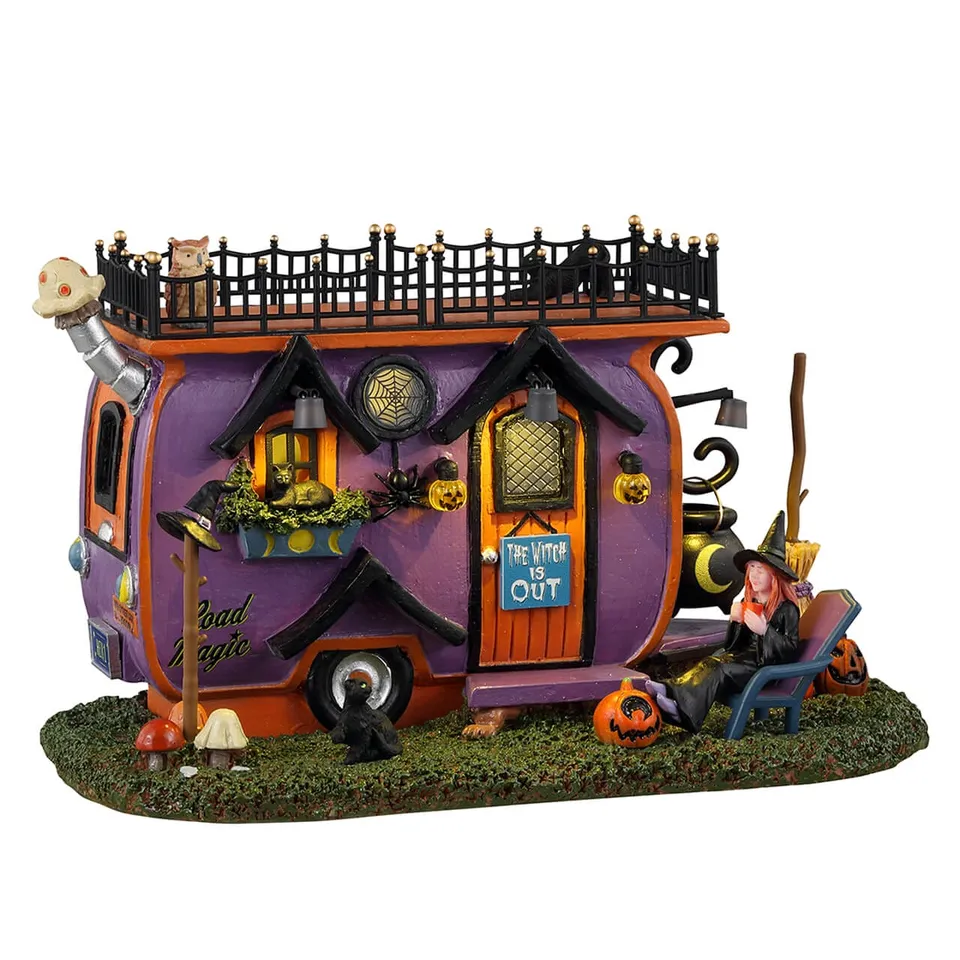 lemax-witch-vanlife-road-magic-figurine-spooky-town image 1