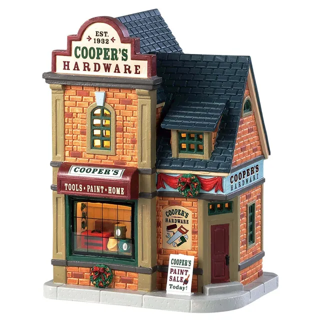 lemax-coopers-hardware-commerce-miniature-de-collection-village image 1