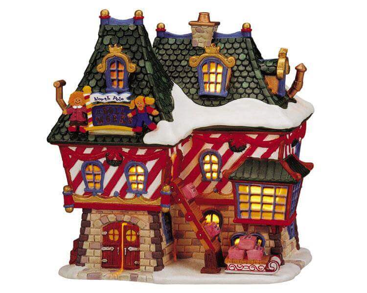 lemax-north-pole-doll-works-atelier-de-jouets-lumineux image 1
