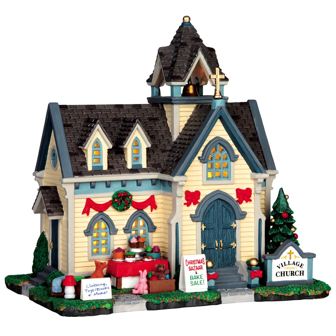 lemax-village-church-glise-miniature-de-village-de-collection image 1