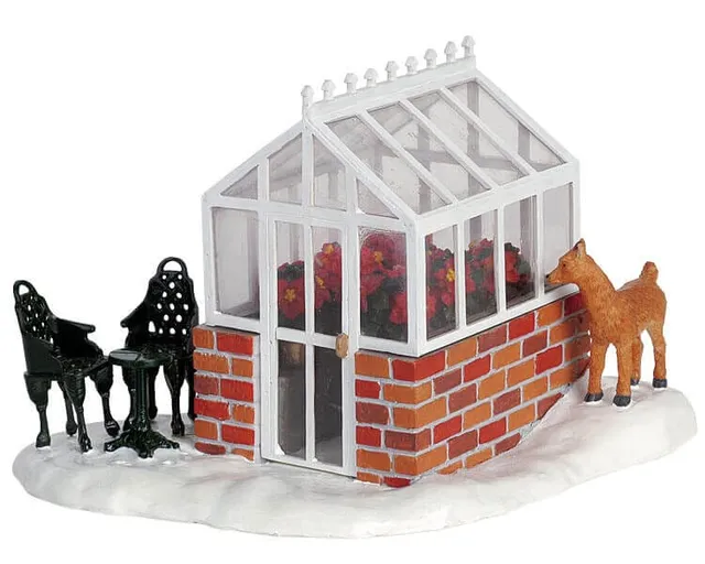 lemax-greenhouse-b-timent-lumineux-village-miniature image 1