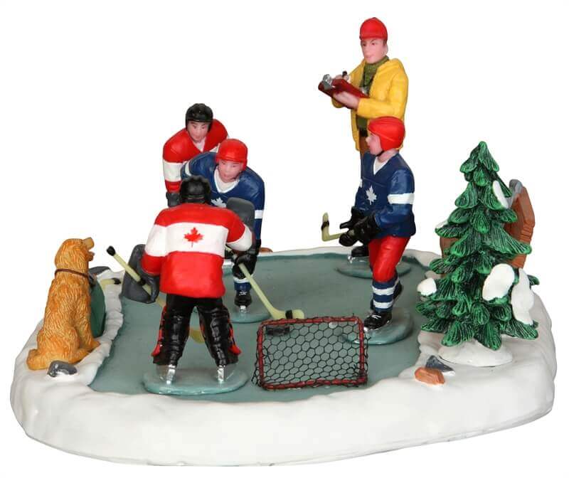 lemax-hockey-tryouts-figurine-miniature-hockey-sur-glace image 2