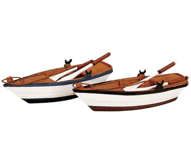 lemax-wooden-rowboats-accessoire-miniature-village image 1