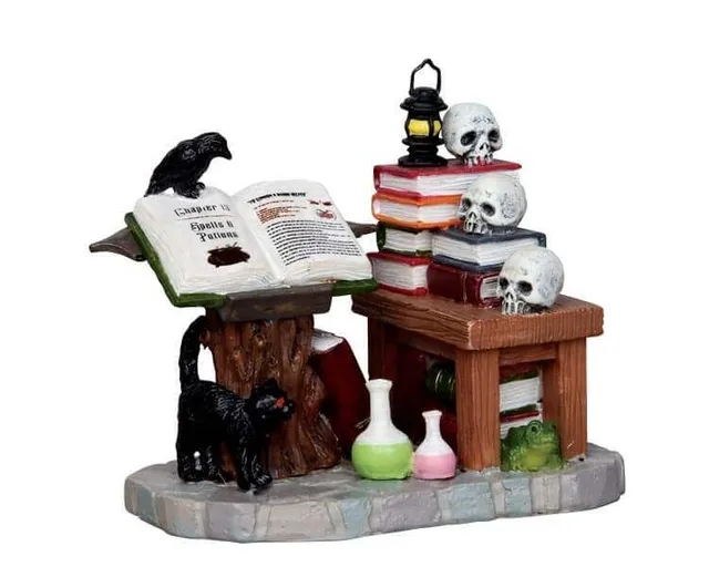 lemax-warlock-s-workshop-maison-hant-e-miniature-halloween image 1