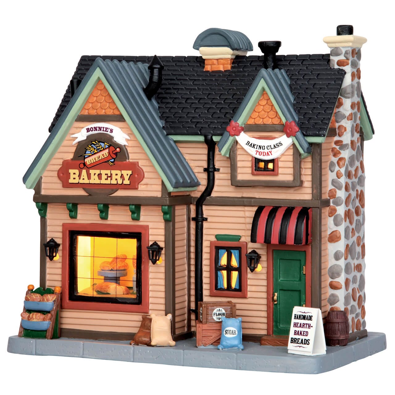 lemax-bonnie-s-bread-bakery-boulangerie-de-village-lumineuse image 1