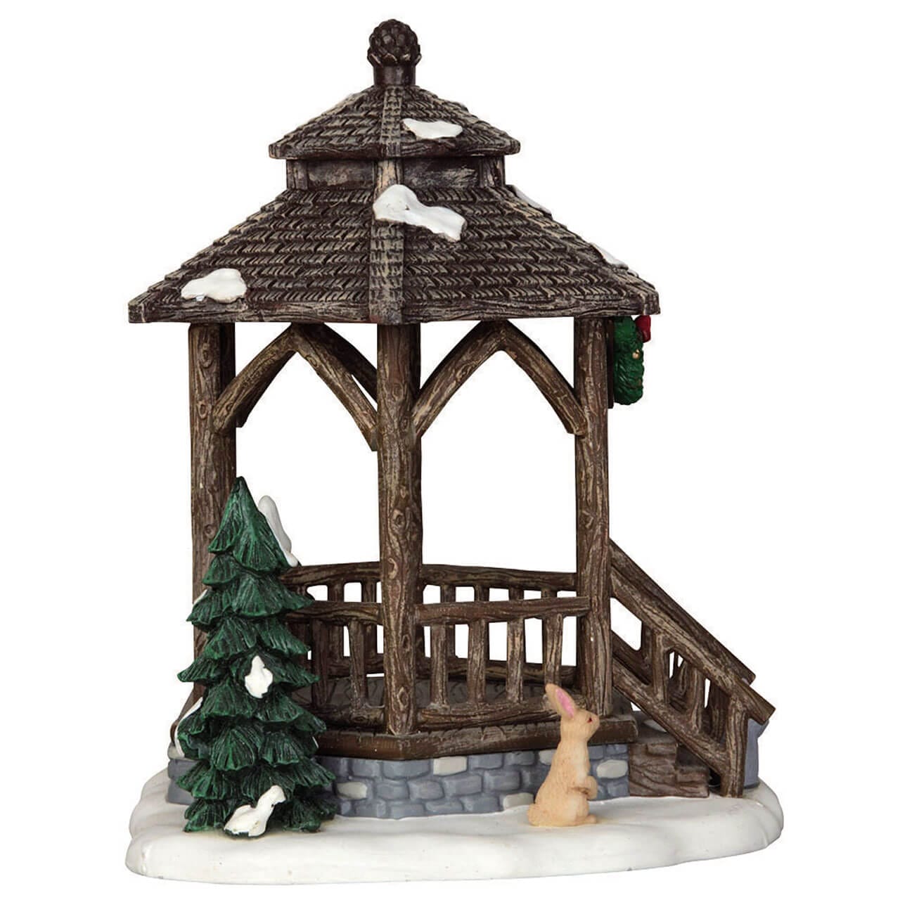 lemax-winter-gazebo-kiosque-vail-village image 4