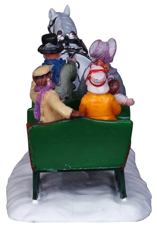 lemax-family-sleigh-ride-figurine-miniature-tra-neau-en-famille image 4