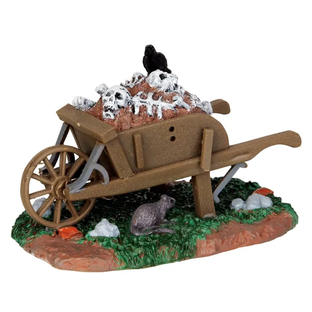 lemax-scary-wheelbarrow-figurine-miniature-spooky-town image 1