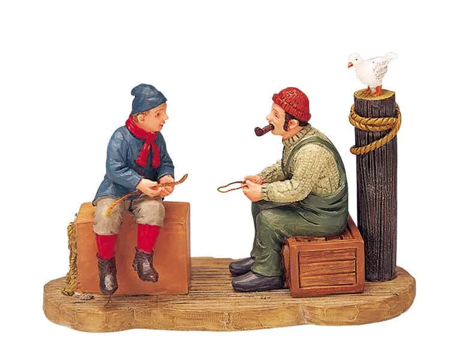 lemax-learning-to-the-knots-figurine-village-miniature image 1