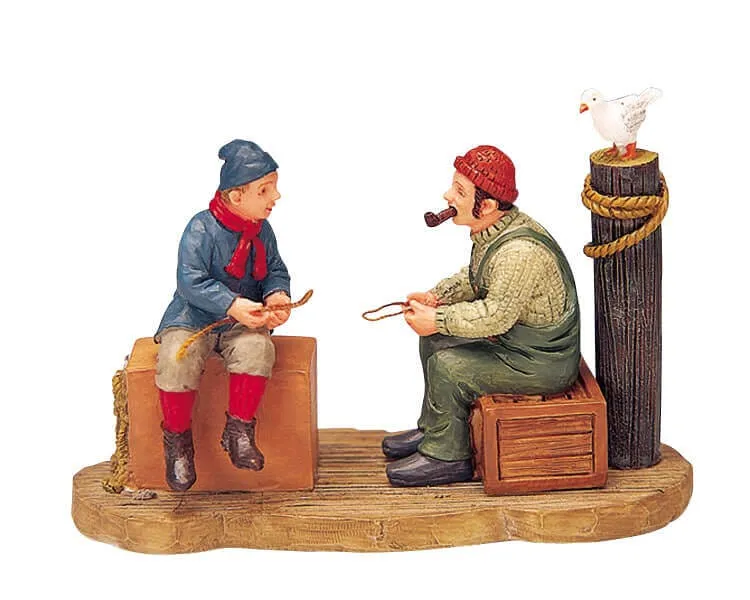 lemax-learning-to-the-knots-figurine-village-miniature image 1