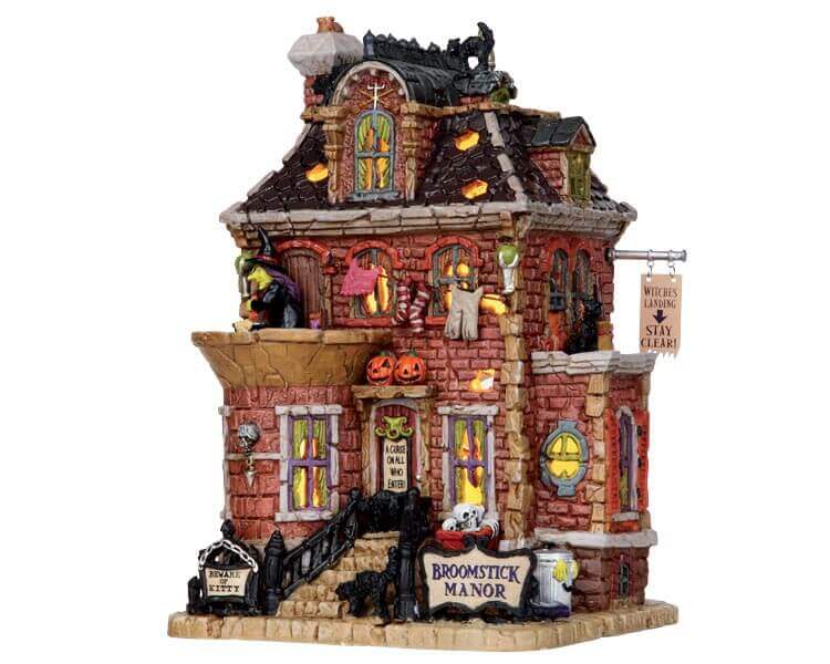 lemax-broomstick-manor-manoir-miniature-halloween image 1