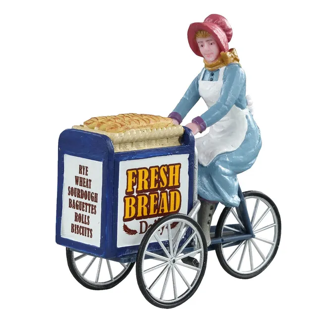 lemax-bakery-delivery-figurine-marchande-de-pain-caddington image 1