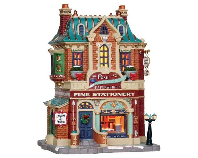 lemax-the-posh-paperweight-miniature-de-collection-pour-village-de-no-l image 1