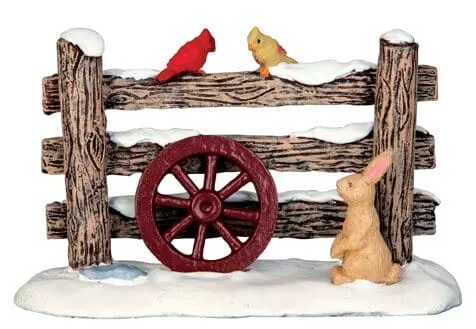 lemax-rustic-wood-fence-cl-ture-en-bois-miniature-de-village image 1