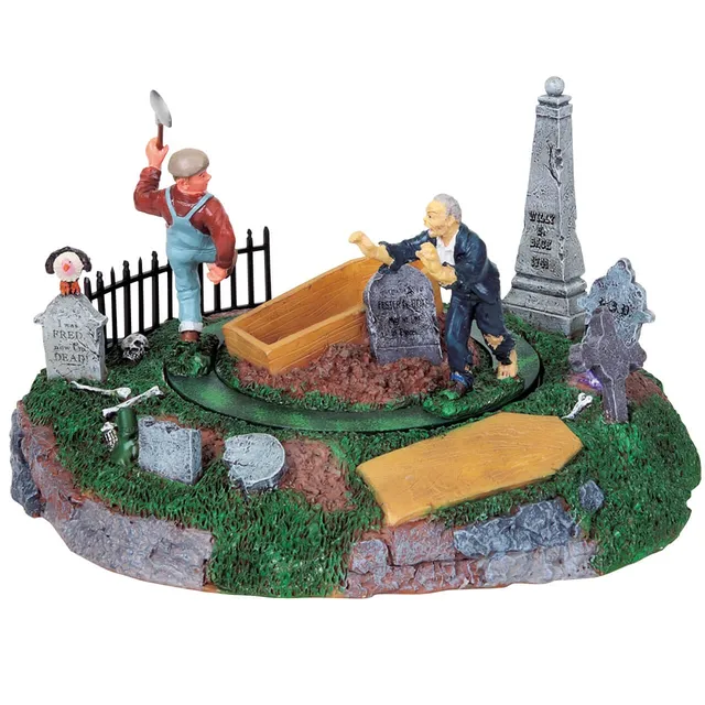 lemax-grave-robber-s-surprise-sc-ne-anim-e-miniature-spooky-town image 1