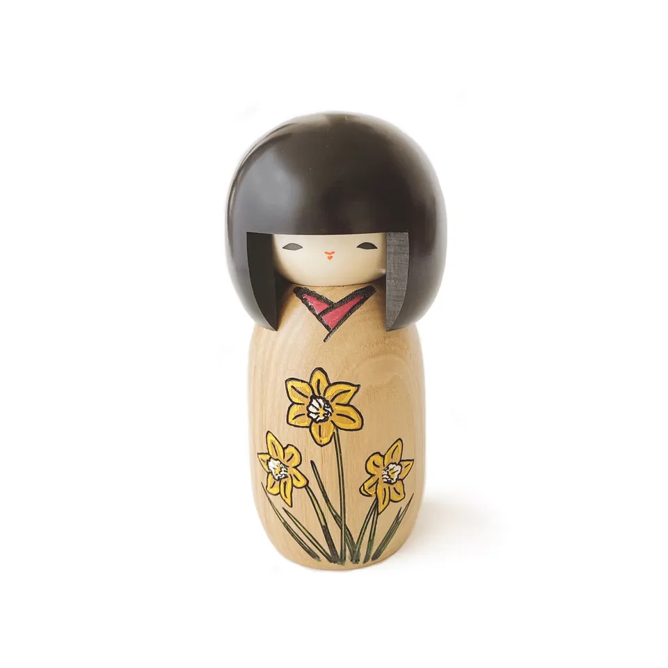 usaburo-kokeshi-hana-monogatari-figurine-fleurs-70-x-70-x-140-mm image 1