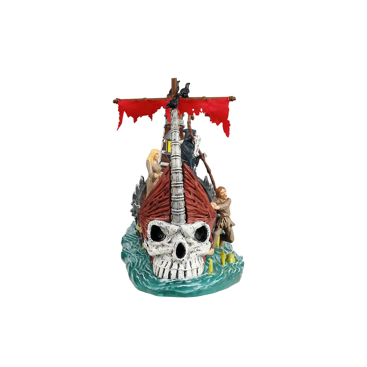 lemax-ferry-on-river-styx-d-cor-bateau-hant-spooky-town image 2