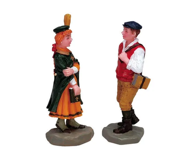 lemax-school-kids-lot-figurines-miniatures-coliers image 1