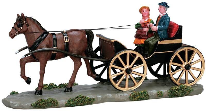 lemax-carriage-for-two-cal-che-romantique-miniature image 1
