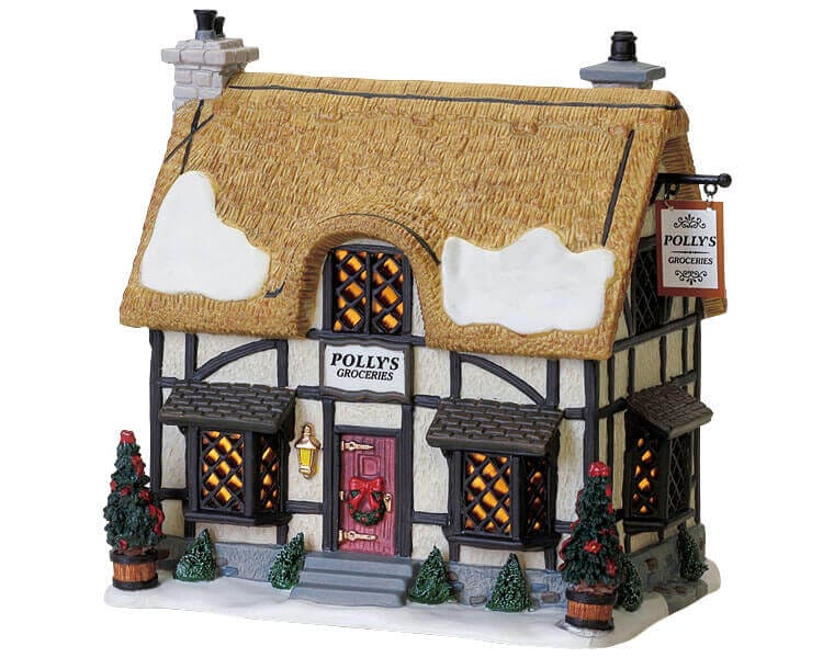 lemax-polly-s-grocery-shoppe-picerie-miniature-village-de-no-l image 2