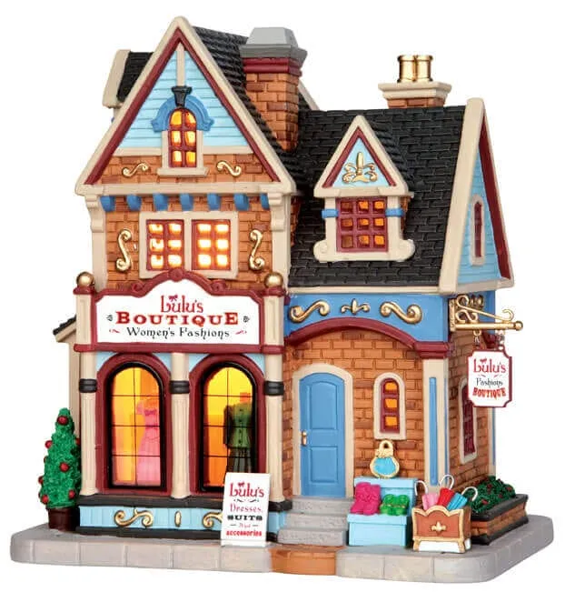 lemax-lulu-s-boutique-b-timent-miniature-illumin-village-de-no-l image 1